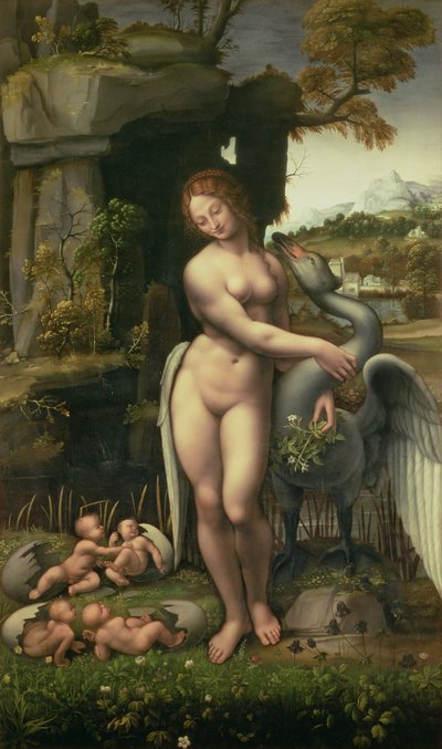 Leda y el cisne de Francesco Melzi